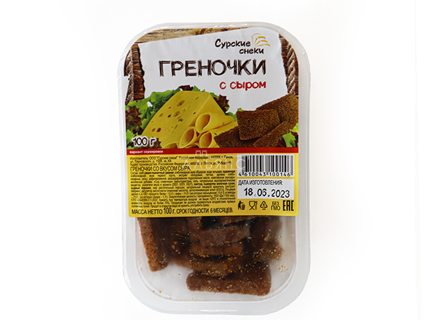 Сурские гренки со вкусом Сыра (100 гр) в Барнауле