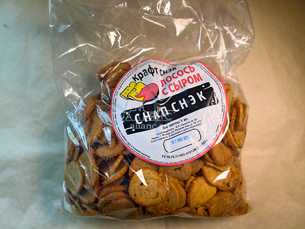 Снапсы ПШЕНИЧНЫЕ "Лосось с сыром" в Барнауле