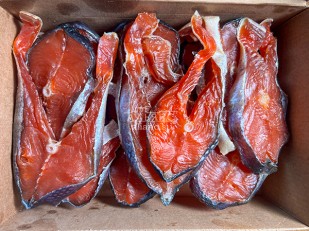 Рыба горячего копчения: Стейк дикого лосося 