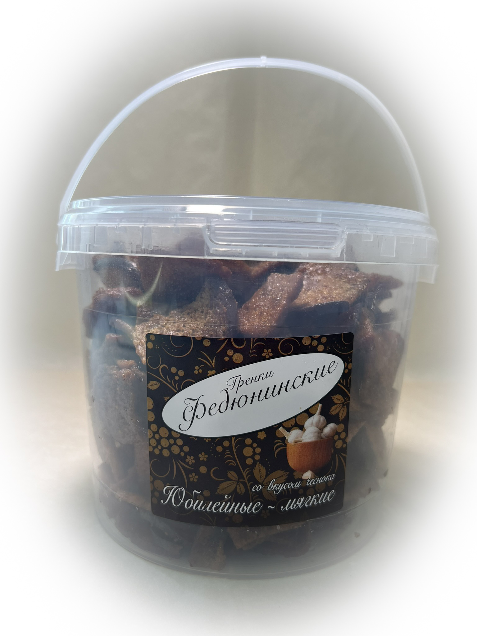 Гренки "ФЕДЮНИНСКИЕ" "Чеснок" (ведро 900 гр.) в Барнауле