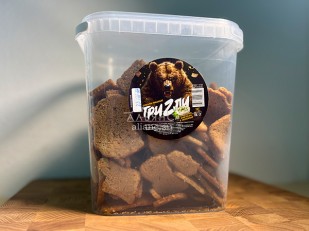 Колбаски (ВЕНГЕРСКИЕ) с/к (по 0,5кг): Ведро Ржаные гренки со вкусом Сметана зелень (1 кг)