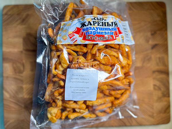 Жареный сыр "ВКУСНЯШКА" со вкусом пармезан (500 гр) в Барнауле