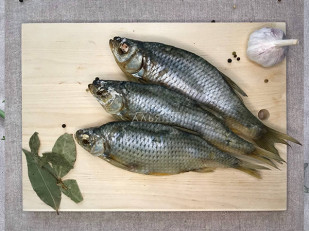 Джерки говяжьи со вкусом чеснока 45 гр.: Красноперка вяленая