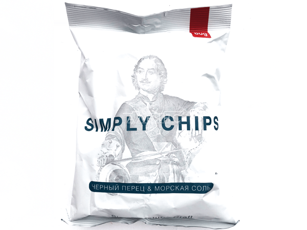 Картофельные чипсы "Simple chips" Морская соль и черный перец 80 гр. в Барнауле